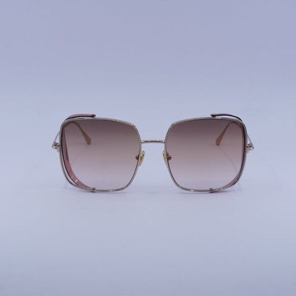 Tom Ford FT0901 28F Toby 02 Sunglasses Gold/Purple Square Frame, Brown Lenses - Picture 3 of 11